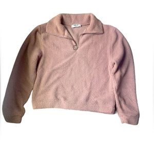 Double Zero Teddy Pink Pullover- L